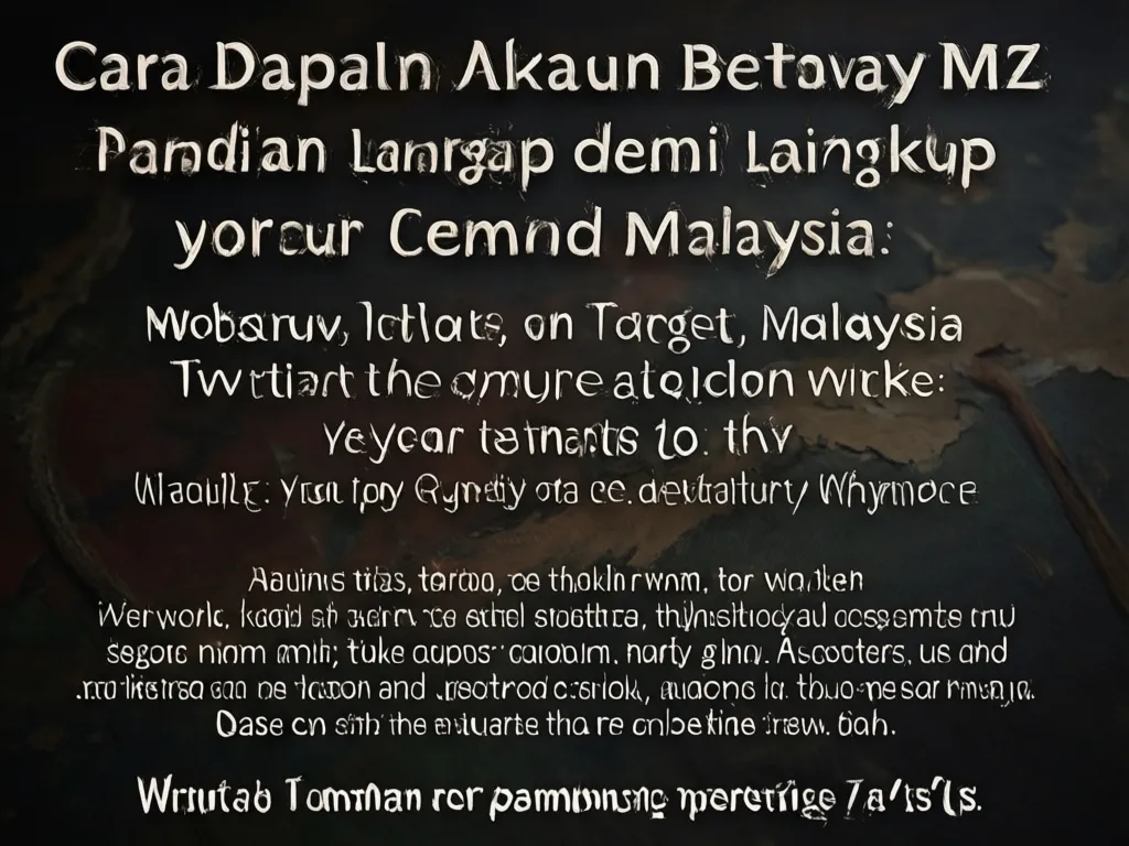 Cara Daftar Betway MZ